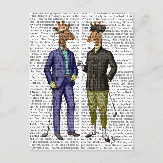 Golfing Giraffes 2 Postcard (Front)