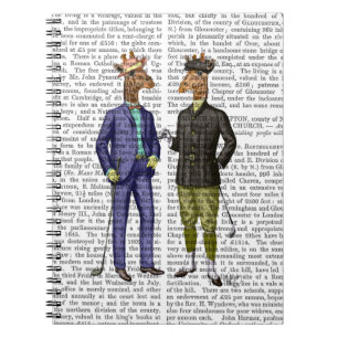 Golfing Giraffes 2 Spiral Notebook