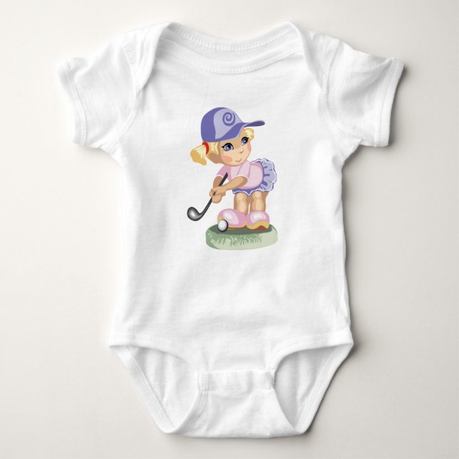 Golfing Girl Infant Creeper (Front)