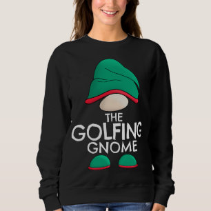 Golfing Gnome Matching Family Christmas Pajama Out Sweatshirt