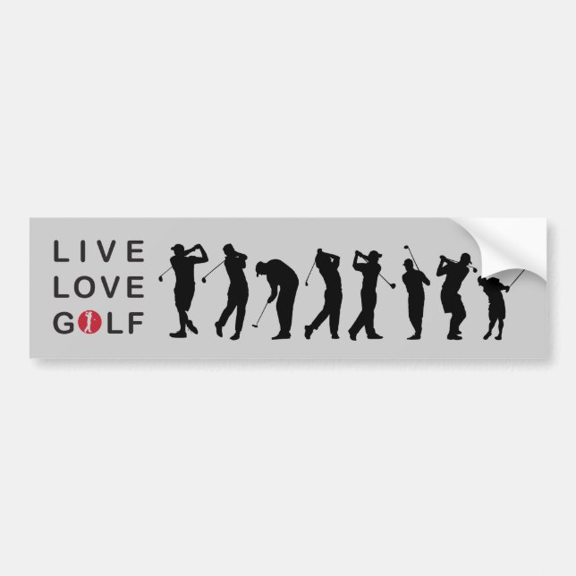 Golfing Golf Bumper Sticker (Front)