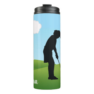 Golfing Golfer Design Thermal Tumbler