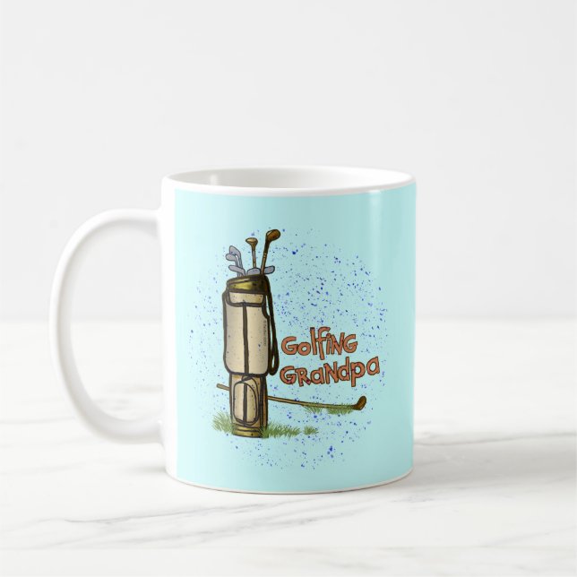 Golfing Grandpa Coffee Mug (Left)