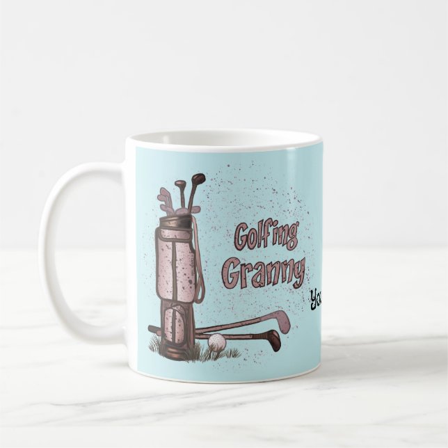 Golfing Granny  Coffee Mug (Left)