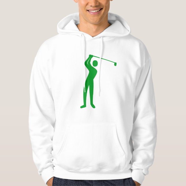 Golfing - Grass Green Hoodie (Front)