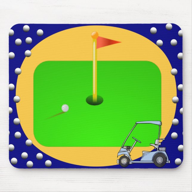 Golfing Green Mouse Pad (Front)