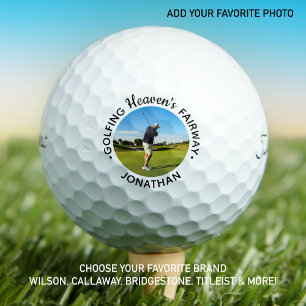Golfing Heaven's Fairway Golf Lover Memorial Photo Balls