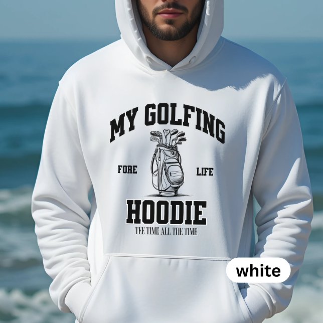 Golfing hoodie for men, gift for golf lover,fore (Creator Uploaded)