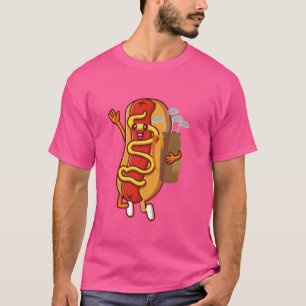 Golfing Hot Dog Funny Tee with sarcastic saying fo