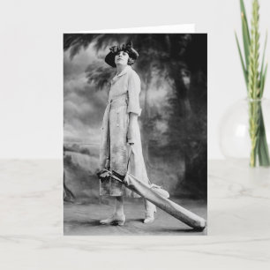 Golfing in Style, 1920s Card