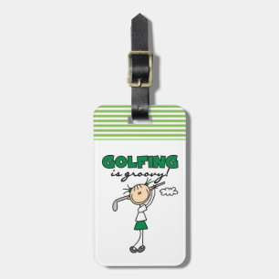 Golfing is Groovy Luggage Tag