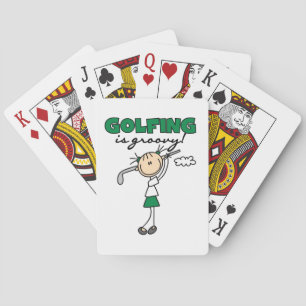 Golfing is Groovy Playing Cards