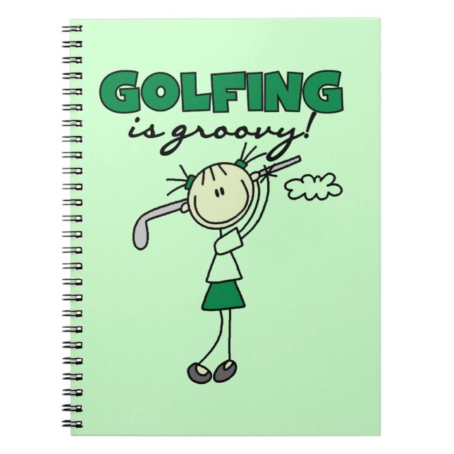 Golfing is Groovy Spiral Notebook (Front)