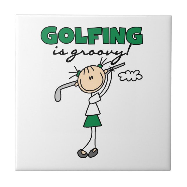 Golfing is Groovy Tile (Front)