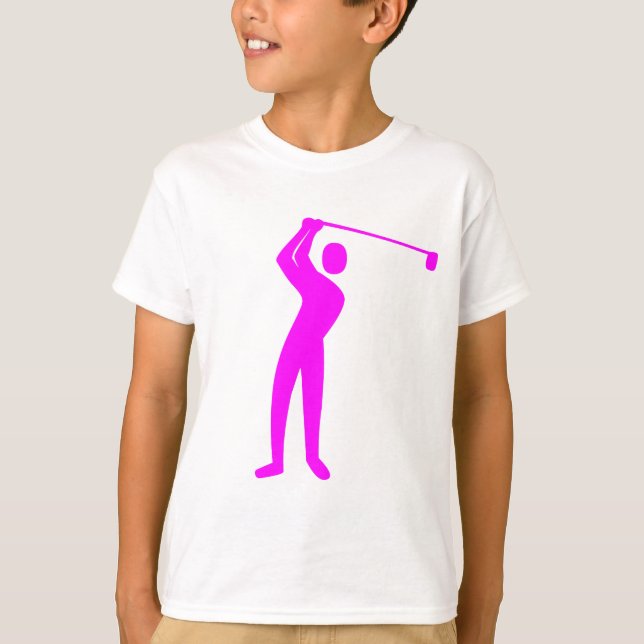 Golfing - Magenta T-Shirt (Front)