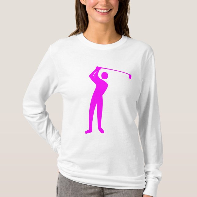 Golfing - Magenta T-Shirt (Front)