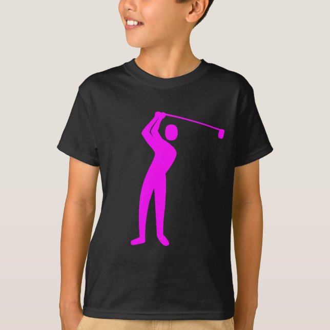 Golfing - Magenta T-Shirt (Front)