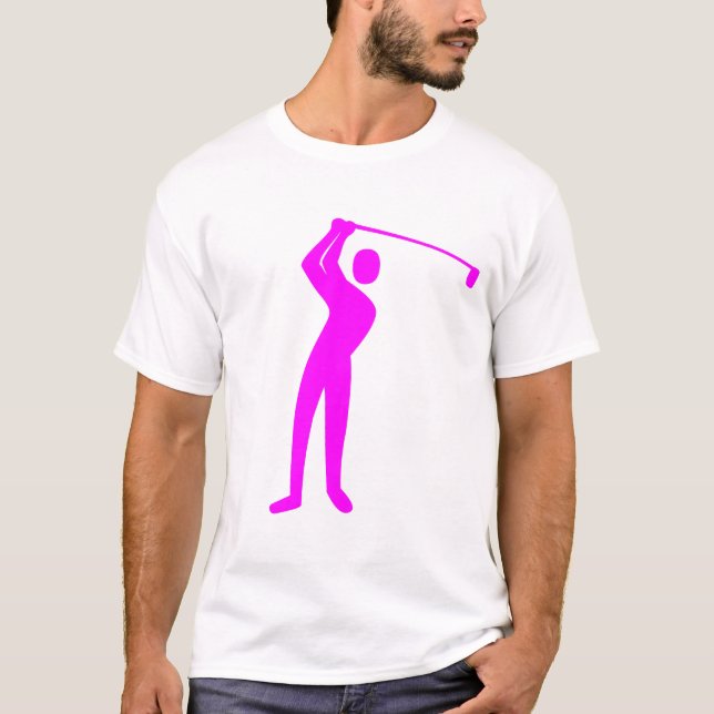 Golfing - Magenta T-Shirt (Front)