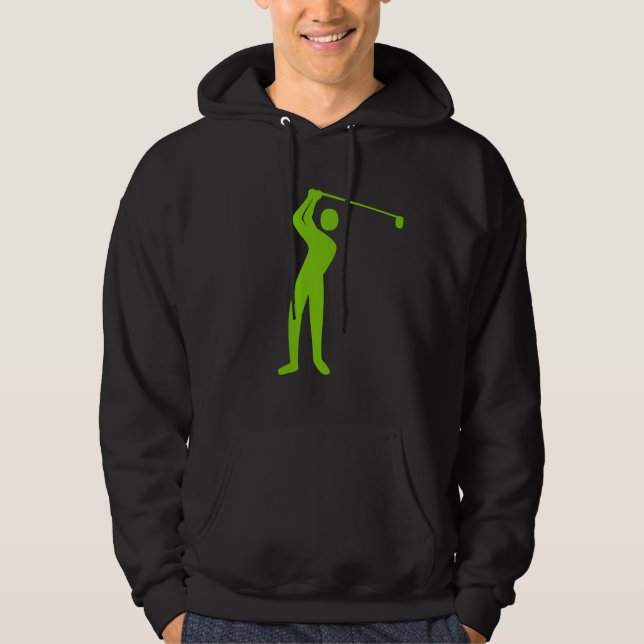 Golfing - Martian Green Hoodie (Front)
