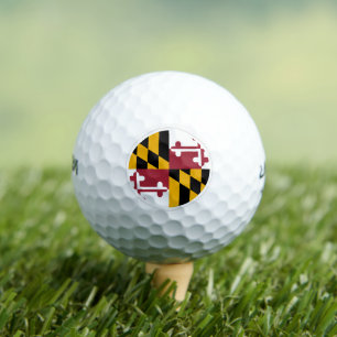 Golfing Maryland & Maryland Flag / Golf Ball