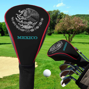 Golfing Mexico & Mexican Eagle coat of arms / flag Golf Head Cover