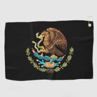 Golfing Mexico & Mexican Eagle coat of arms / flag