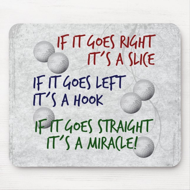 Golfing  Miracle Mouse Pad (Front)