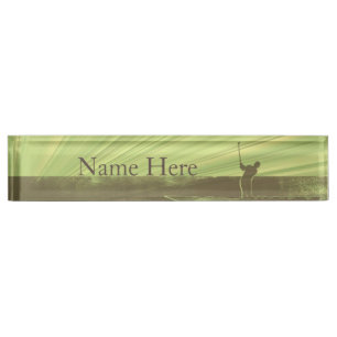 Golfing Nameplate