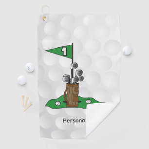 Golfing on the Green   Personalise   Golf Towel