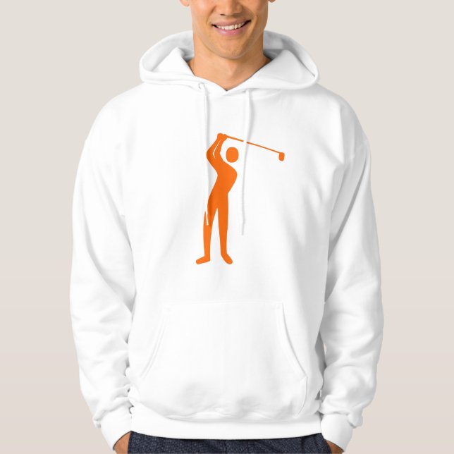 Golfing - Orange Hoodie (Front)