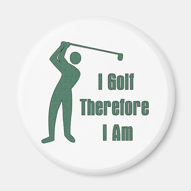 Golfing Philosophy Magnet (Front)