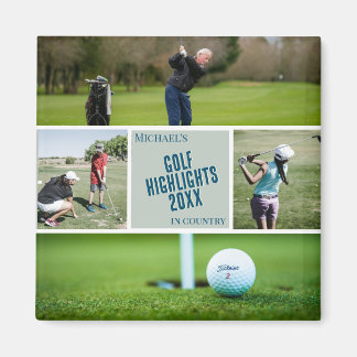 Golfing Photo magnet golfer golf gift