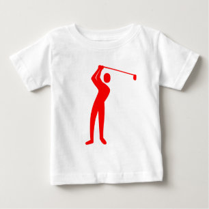 Golfing - Red Baby T-Shirt