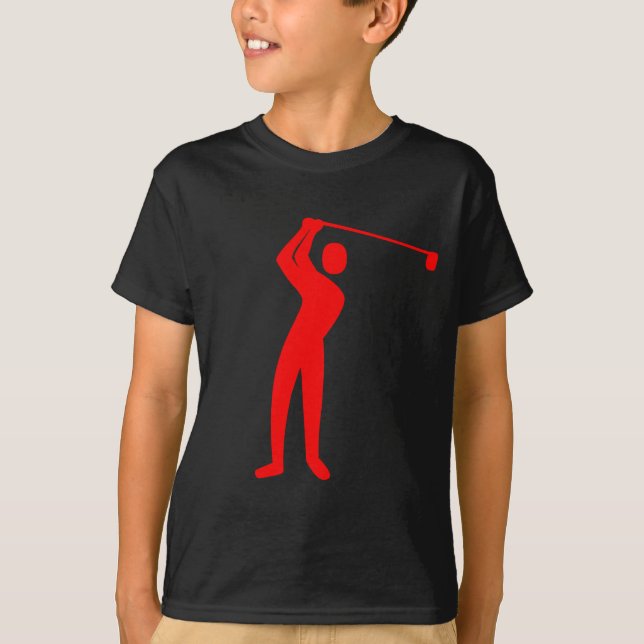 Golfing - Red T-Shirt (Front)