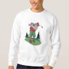Golfing Santa Claus