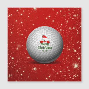 Golfing Santa, colourful Christmas design