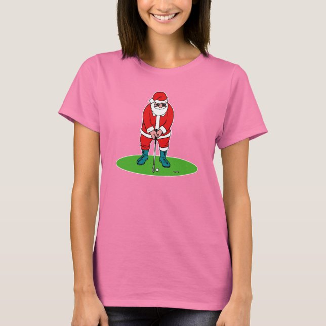 Golfing Santa T-Shirt (Front)