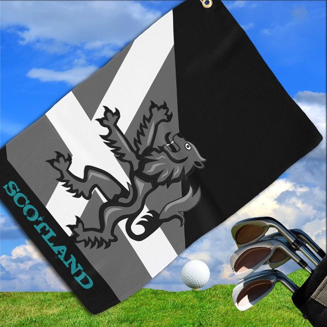 Golfing Scotland & Rampant, Scottish flag Golf Towel (Creator Uploaded)