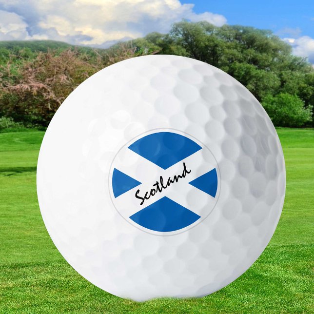 Golfing Scotland & Scottish Flag / Golf Ball (Creator Uploaded)