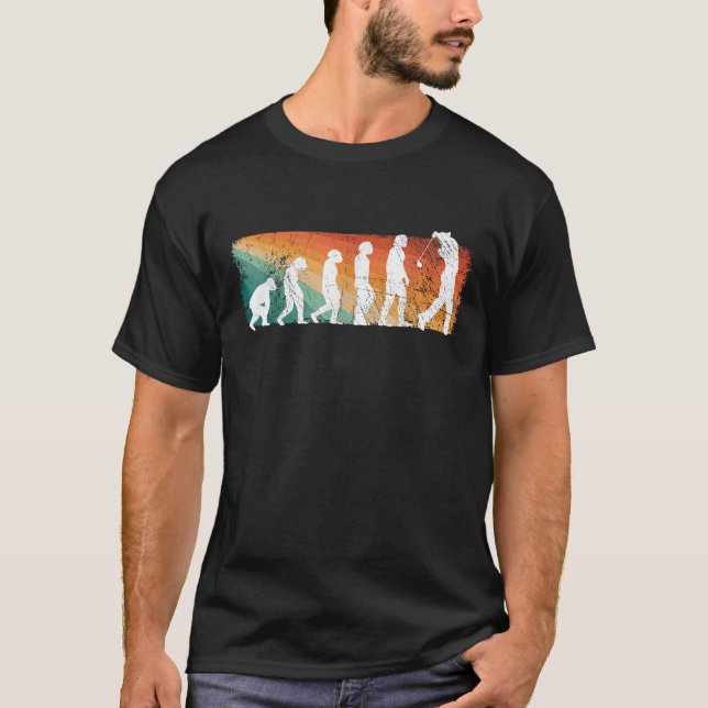 Golfing Shoes Men Golf Player Evolution Golfer Gol T-Shirt (Front)