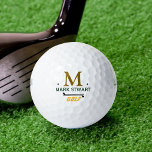 golfplayer initial/name custom monogram golf balls<br><div class="desc">A golf-ball monogrammed with the name of your best golf-player</div>