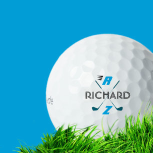 golfplayer name monogram golf balls