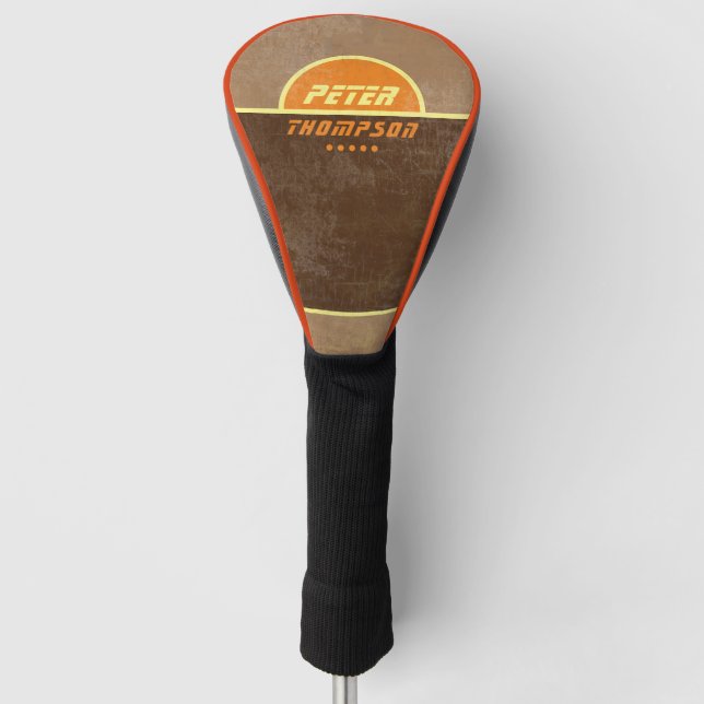 golfplayer's name logo stylish golf head cover (Front)
