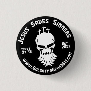 GolgothaGear1611 Logo 3 Cm Round Badge