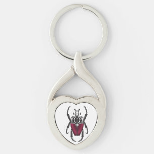 Goliath beetle key ring
