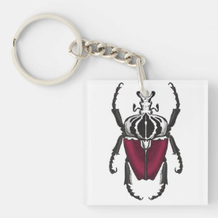 Goliath beetle key ring