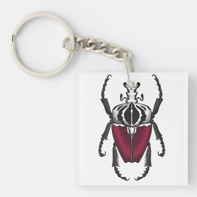 Goliath beetle key ring (Front)