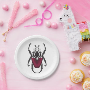 Goliath beetle paper plate
