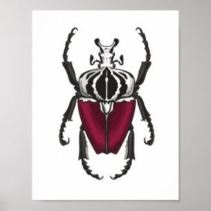 Goliath beetle poster