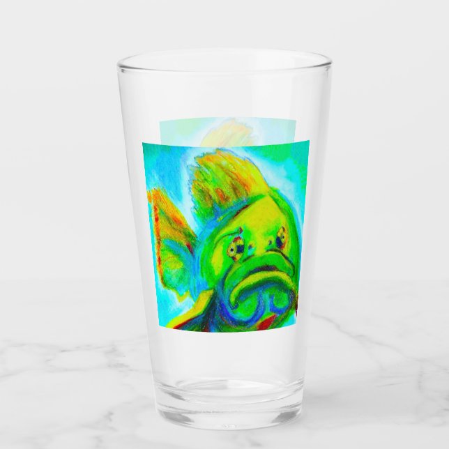GOLIATH GROUPER BEER GLASSES (Front)